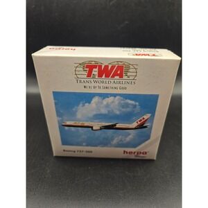 Herpa Wings TWA Trans World Airlines Boeing 757-200 1:500 Scale Model 503761